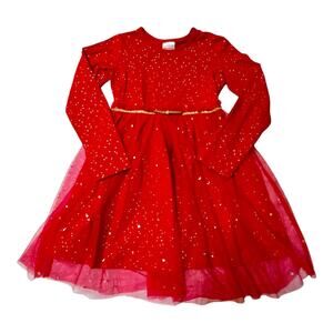 Hanna Andersson Shimmer Star Tulle Dress Size 5
